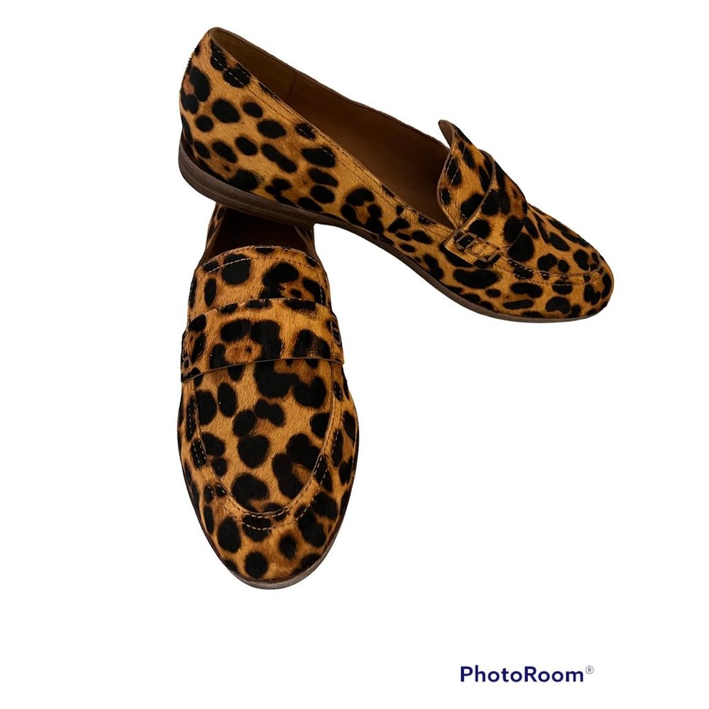 SOLD MADEWELL PENNY LOAFER  LEOPARD PRINT  FLATS